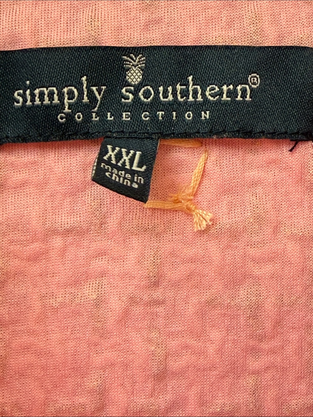 SIMPLY SOUTHERN Pink Tweed jacket size XXL w pearl buttons, gold treads - Picture 3 of 7